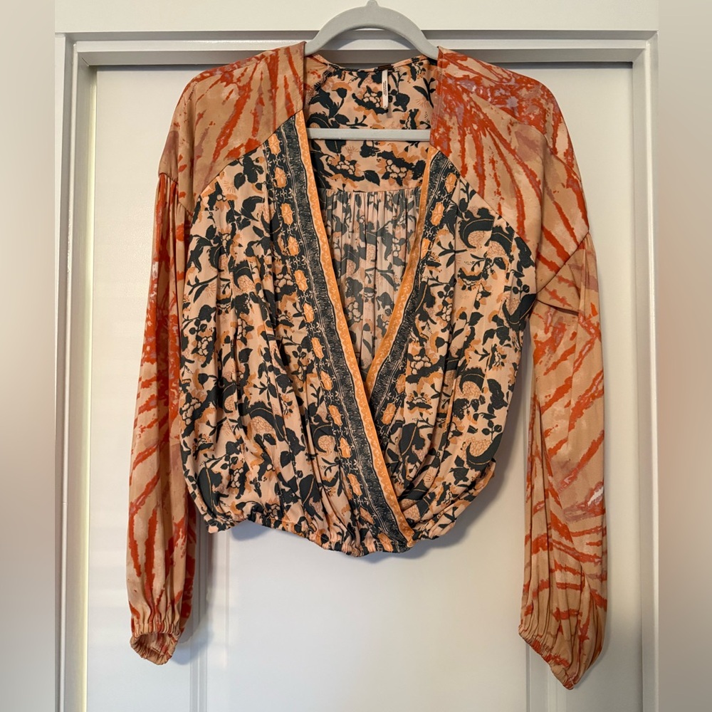 Free People Cruisin Together Printed Blouse